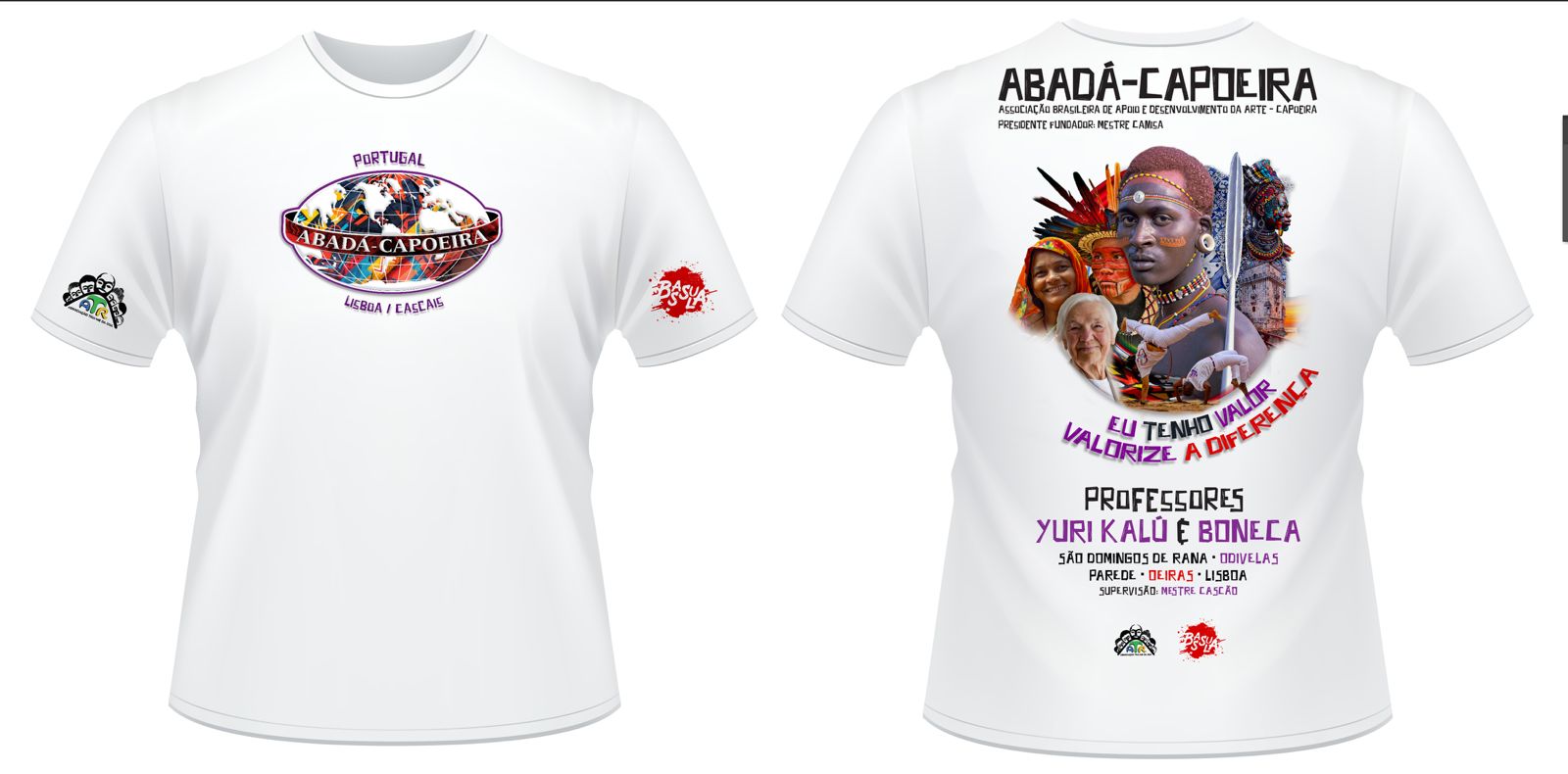 T-shirt manga curta Valorize a diferença